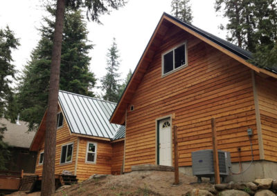 image 2 of addition twin cabin walkthrough, added siding